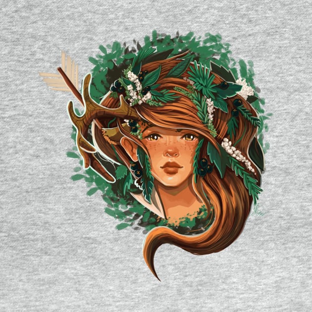 Artemis - Greek Goddess by KPrimeArt